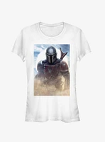 Star Wars The Mandalorian Warrior Poster Girls T-Shirt