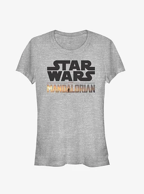 Star Wars The Mandalorian Stacked Logo Girls T-Shirt