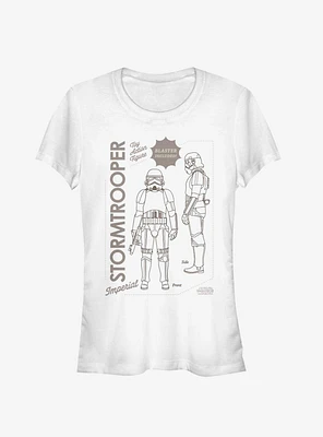 Star Wars The Mandalorian Trooper Poster Girls T-Shirt