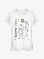 Star Wars The Mandalorian Trooper Poster Girls T-Shirt