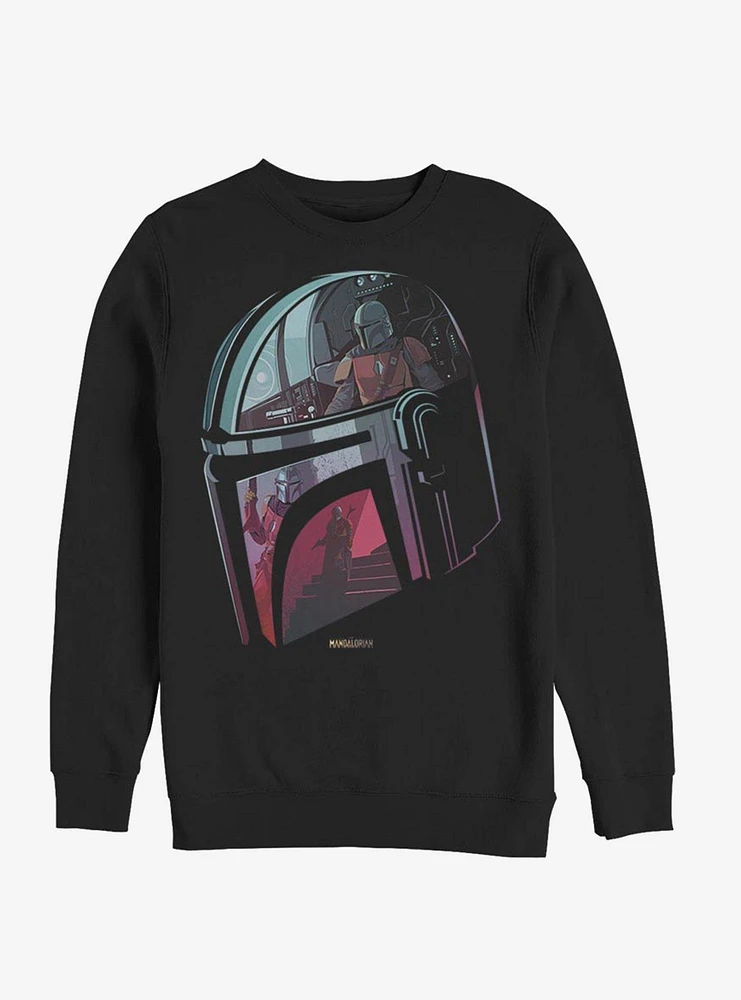 Star Wars The Mandalorian Helmet Explanation Sweatshirt