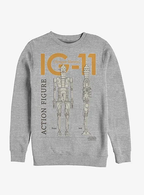 Star Wars The Mandalorian IG-11 Schematics Sweatshirt