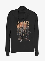 Star Wars The Mandalorian A Few Credits More Cowl Neck Long-Sleeve Girls Top