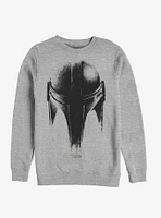 Star Wars The Mandalorian Sketch Helm Sweatshirt