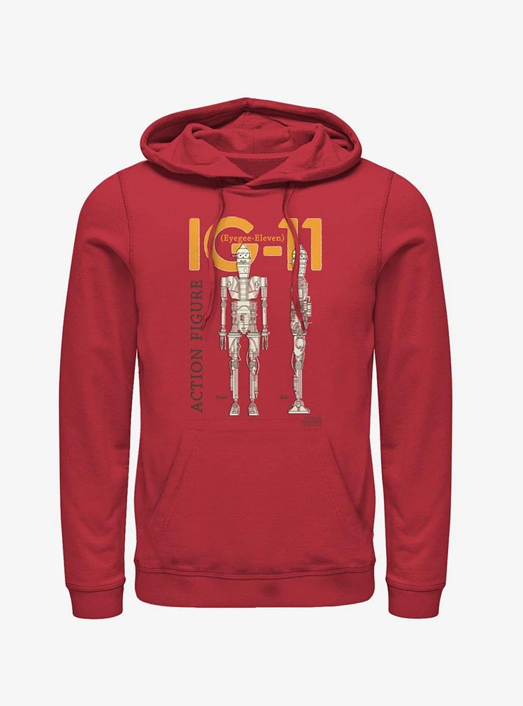 Star Wars The Mandalorian IG-11 Schematics Hoodie