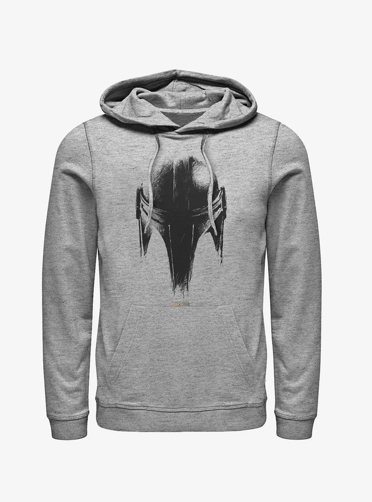 Star Wars The Mandalorian Sketch Helm Hoodie