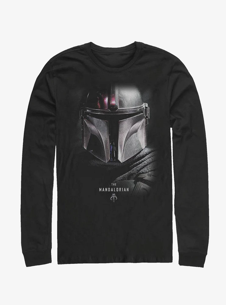 Star Wars The Mandalorian Hero Shot Long-Sleeve T-Shirt