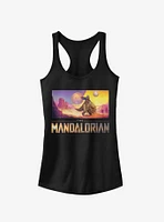 Star Wars The Mandalorian Colorful Landscape Girls Tank