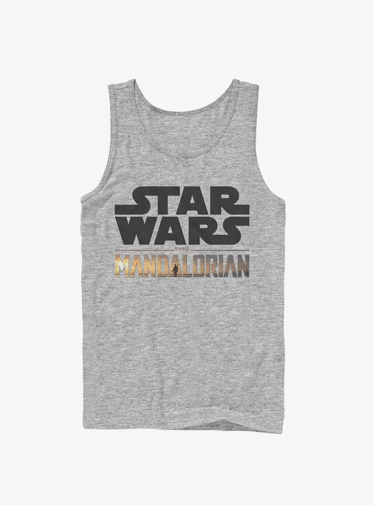 Star Wars The Mandalorian Stacked Logo Tank