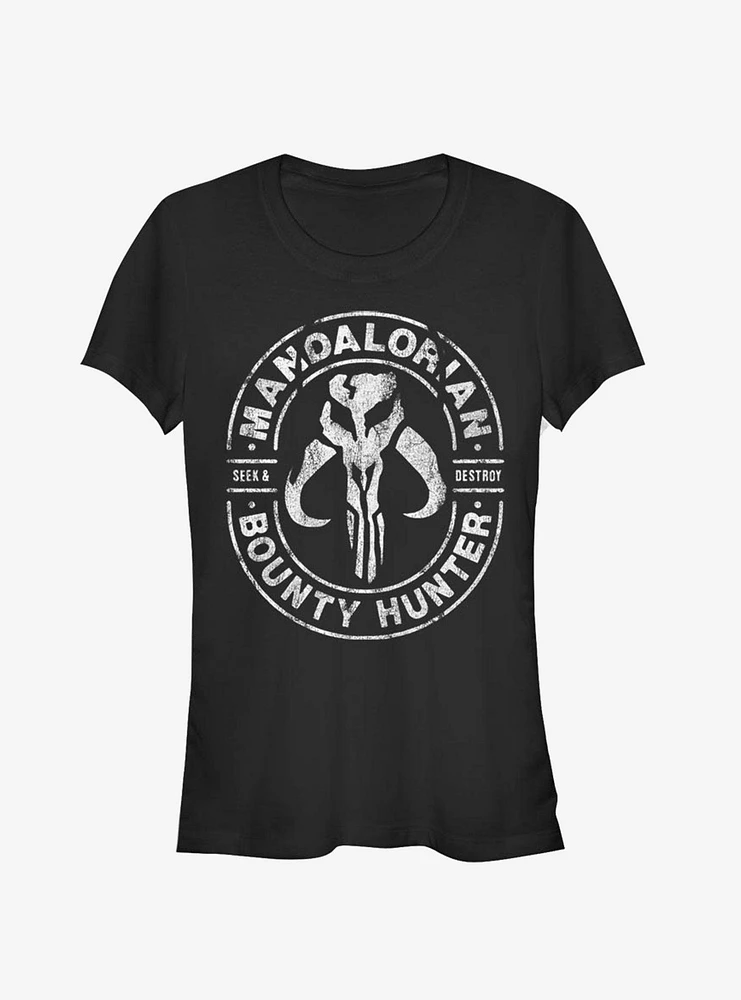 Star Wars The Mandalorian Gun For Hire Girls T-Shirt