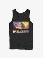 Star Wars The Mandalorian Colorful Landscape Tank