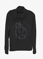 Star Wars Episode IX The Rise Of Skywalker Constellation Cowl Neck Long-Sleeve Girls Top