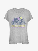 Star Wars Episode IX The Rise Of Skywalker Retro Rebel Girls T-Shirt