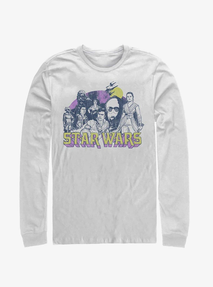 Star Wars Episode IX The Rise Of Skywalker Retro Rebel Long-Sleeve T-Shirt