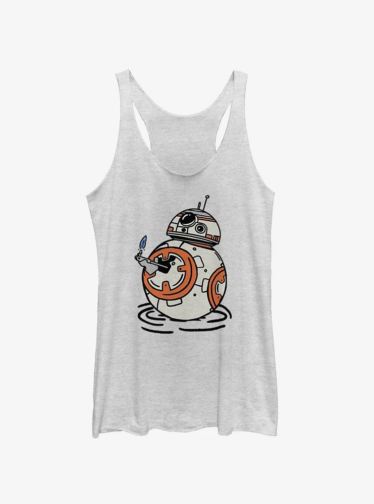 Star Wars Episode IX The Rise Of Skywalker BB-8 Doodles Girls Tank