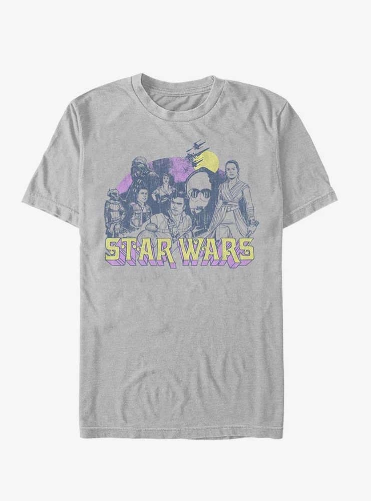 Star Wars Episode IX The Rise Of Skywalker Retro Rebel T-Shirt