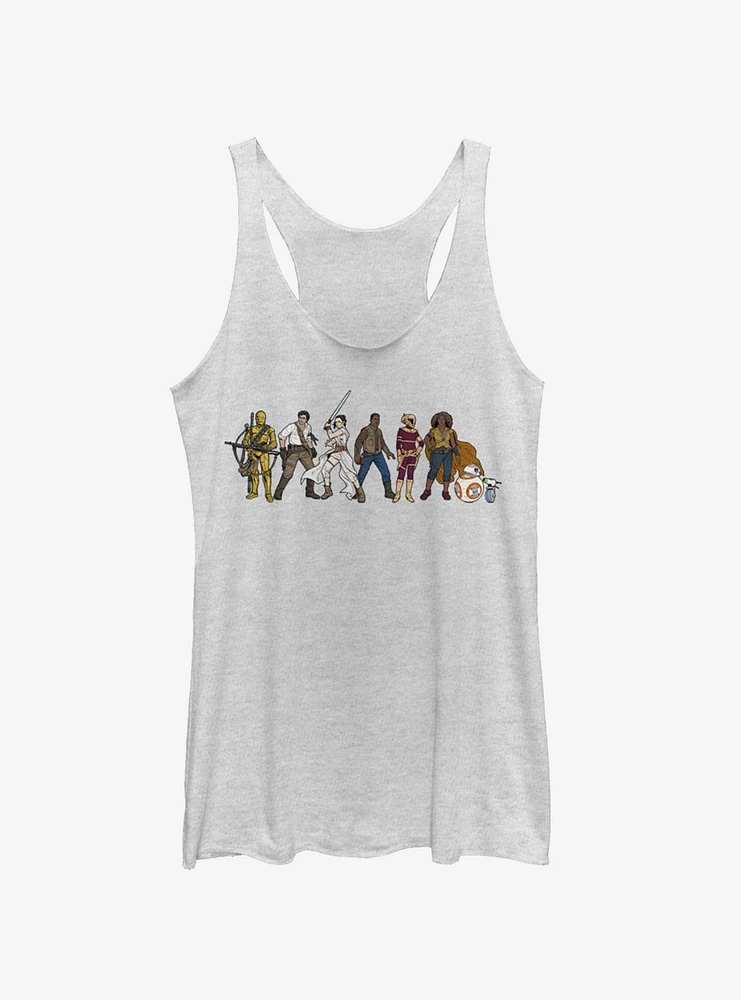 Star Wars Episode IX The Rise Of Skywalker Resistance Line-Up Girls Tank