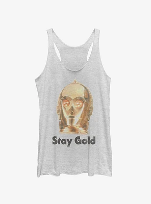 Star Wars Episode IX The Rise Of Skywalker Girls Stay Gold Tank