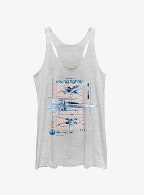 Star Wars Episode IX The Rise Of Skywalker Xwingers Ninety Girls Tank