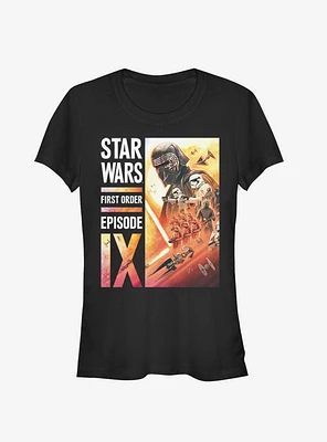 Star Wars Episode IX The Rise Of Skywalker First Order Collage Girls T-Shirt