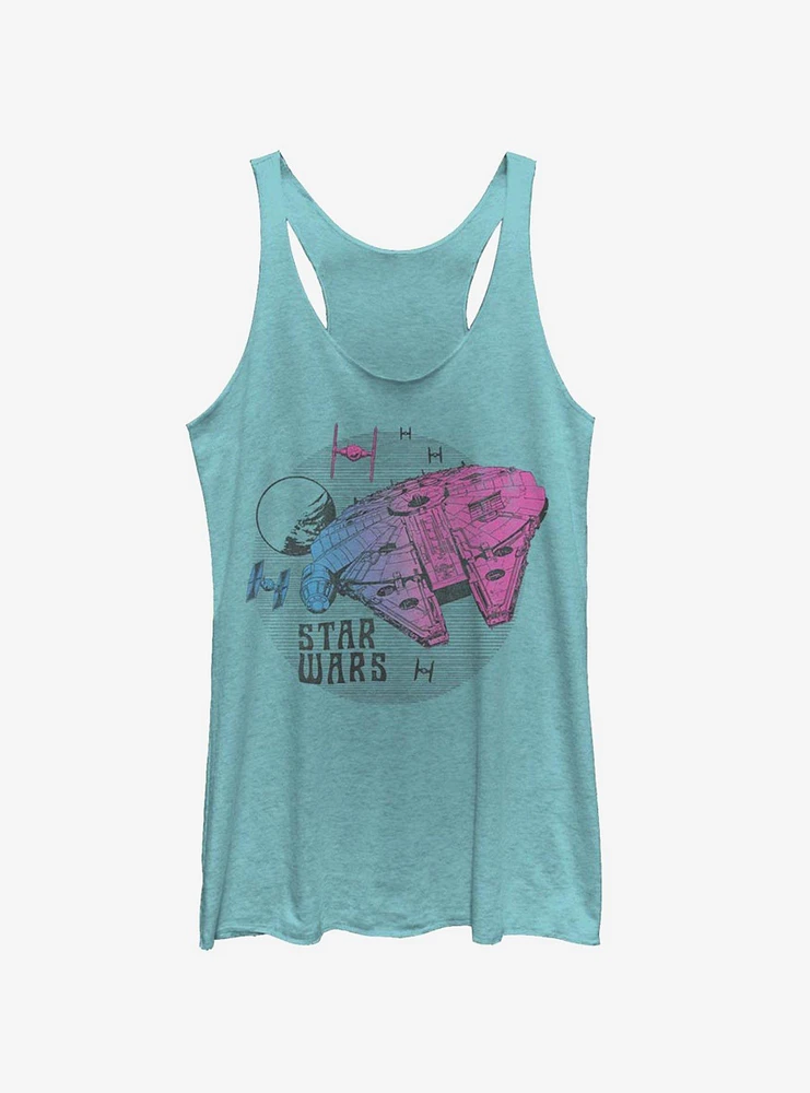 Star Wars Episode IX The Rise Of Skywalker Neon Ship Girls Tank