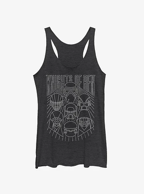 Star Wars Episode IX The Rise Of Skywalker Simple Outlines Girls Tank