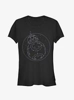 Star Wars Episode IX The Rise Of Skywalker Constellation Girls T-Shirt