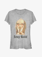 Star Wars Episode IX The Rise Of Skywalker Stay Gold Girls T-Shirt