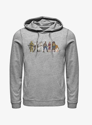 Star Wars Episode IX The Rise Of Skywalker Resistance Line-Up Hoodie