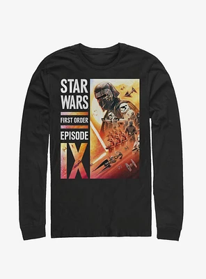 Star Wars Episode IX The Rise Of Skywalker First Order Collage Long-Sleeve T-Shirt