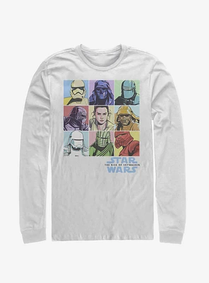 Star Wars Episode IX The Rise Of Skywalker Pastel Rey Boxes Long-Sleeve T-Shirt