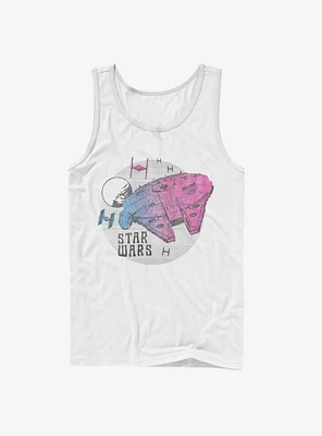 Star Wars Episode IX The Rise Of Skywalker Neon Ship Tank