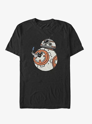 Star Wars Episode IX The Rise Of Skywalker BB-8 Doodles T-Shirt