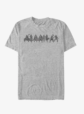 Star Wars Episode IX The Rise Of Skywalker New Order Line-Up T-Shirt