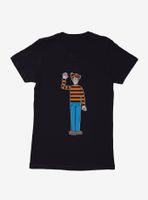 Where's Waldo Halloween Orange Striped Sweater Womens T-Shirt