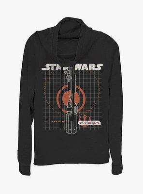 Star Wars: The Rise of Skywalker Kyber Cowl Neck Long-Sleeve Girls Top