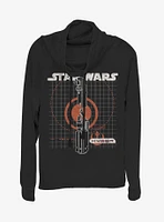 Star Wars: The Rise of Skywalker Kyber Cowl Neck Long-Sleeve Girls Top