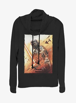 Star Wars: The Rise of Skywalker Kylo Poster Cowl Neck Long-Sleeve Girls Top