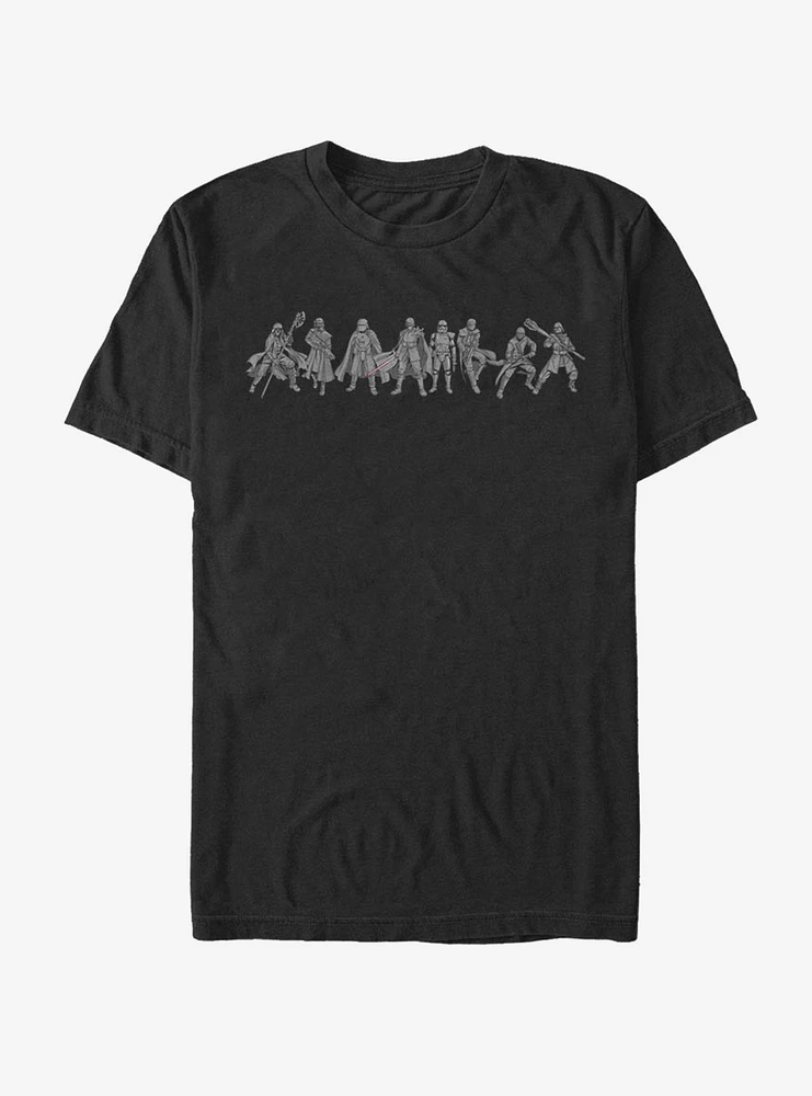 Star Wars: The Rise of Skywalker New Order Line-Up T-Shirt