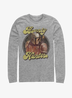 Star Wars The Mandalorian Bounty Retro Long-Sleeve T-Shirt