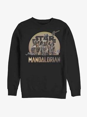 Star Wars The Mandalorian Character Action Pose Sweatshirt