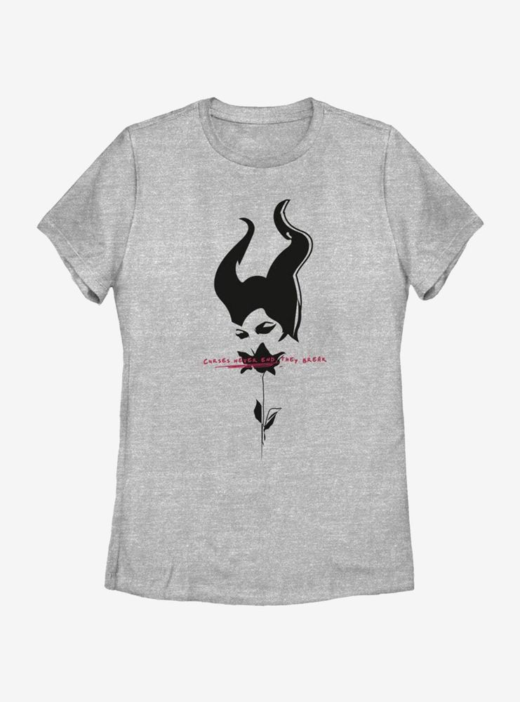 Disney Maleficent: Mistress Of Evil Black Rose Womens T-Shirt