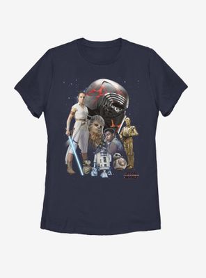 Star Wars Episode IX The Rise Of Skywalker Heroes Galaxy Womens T-Shirt