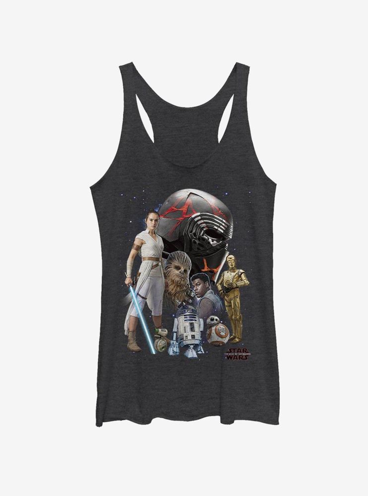 Star Wars Episode IX The Rise Of Skywalker Heroes Galaxy Womens Tank Top