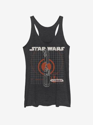 Star Wars Episode IX The Rise Of Skywalker Kyber Crystal Womens Tank Top