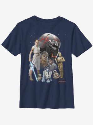 Star Wars Episode IX The Rise Of Skywalker Heroes Galaxy Youth T-Shirt