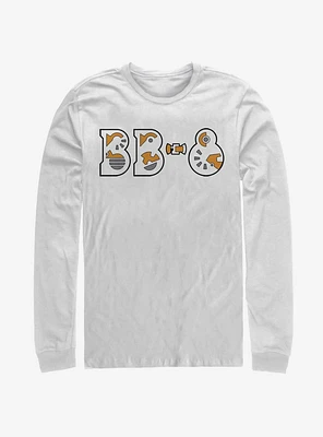 Star Wars Episode IX The Rise Of Skywalker Droid Parts Long-Sleeve T-Shirt