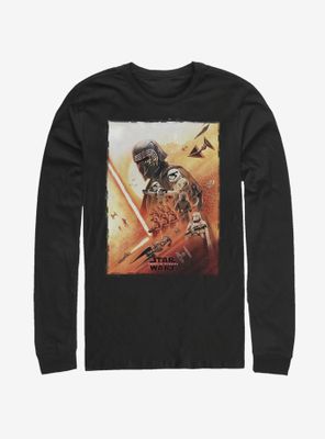 Star Wars Episode IX The Rise Of Skywalker Kylo Poster Long-Sleeve T-Shirt