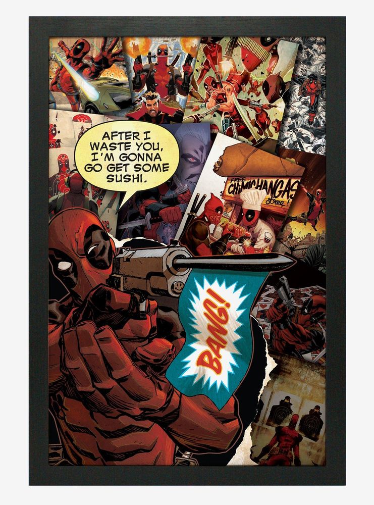 Marvel Deadpool Collage Poster