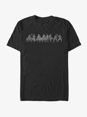 Star Wars Episode IX The Rise Of Skywalker New Order Lineup T-Shirt